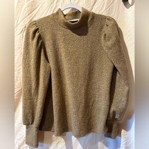 Zenana Balloon Sleeve Mock Neck Sweater women’s M